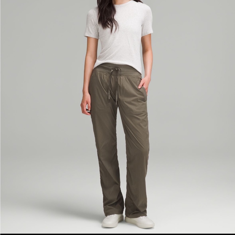 NEW Lululemon Dance Studio Mid-Rise Pant Army Green 2